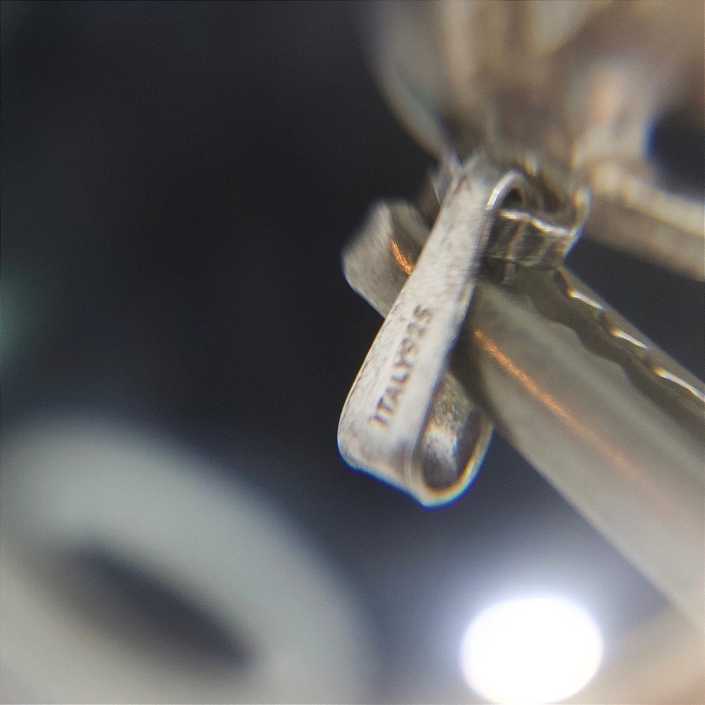Vintage Italy 925 Sterling Silver Libra Scales of Justice Zodiac Pendant Charm - Picture 6 of 8
